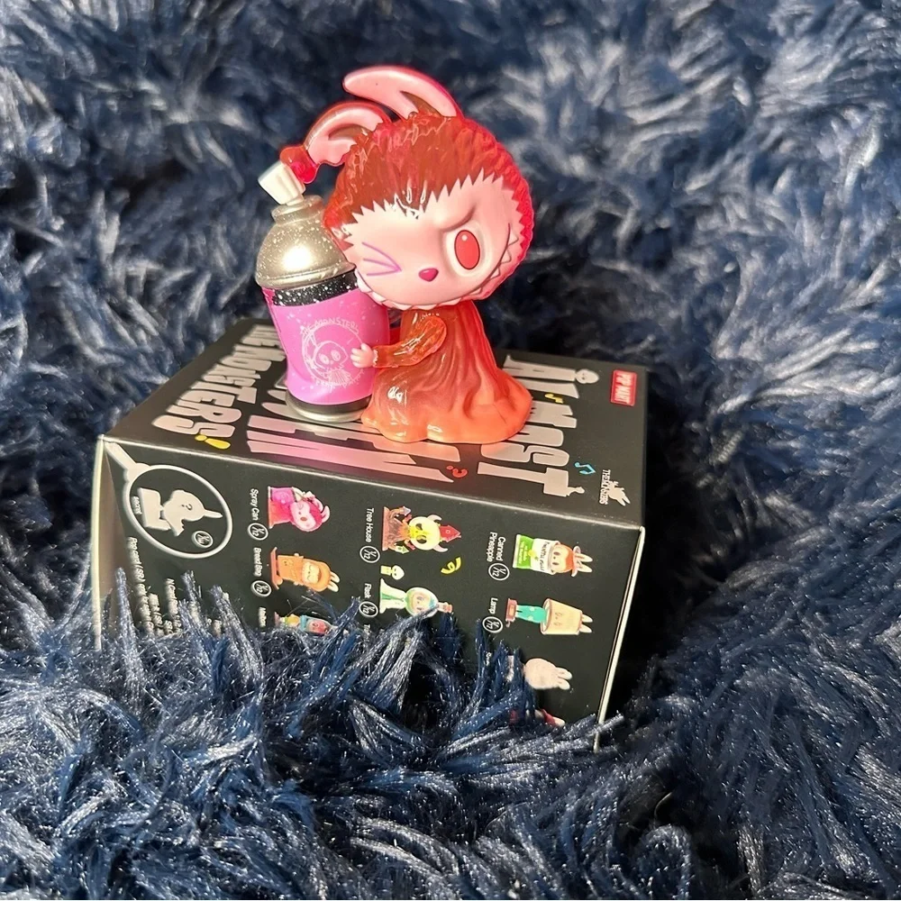 Labubu Almost Hidden Spray Can Vinyl Figure Pop Mart The Monsters
